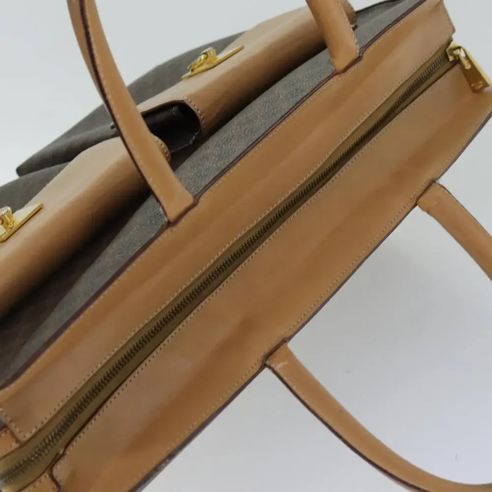 CELINE Macadam Canvas Tote Bag Pvc Brown - Picture 6 of 16